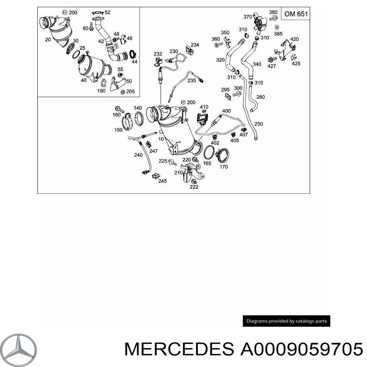 A0009059705 Mercedes 