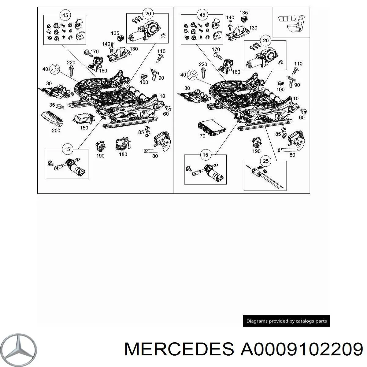 A0009102209 Mercedes 