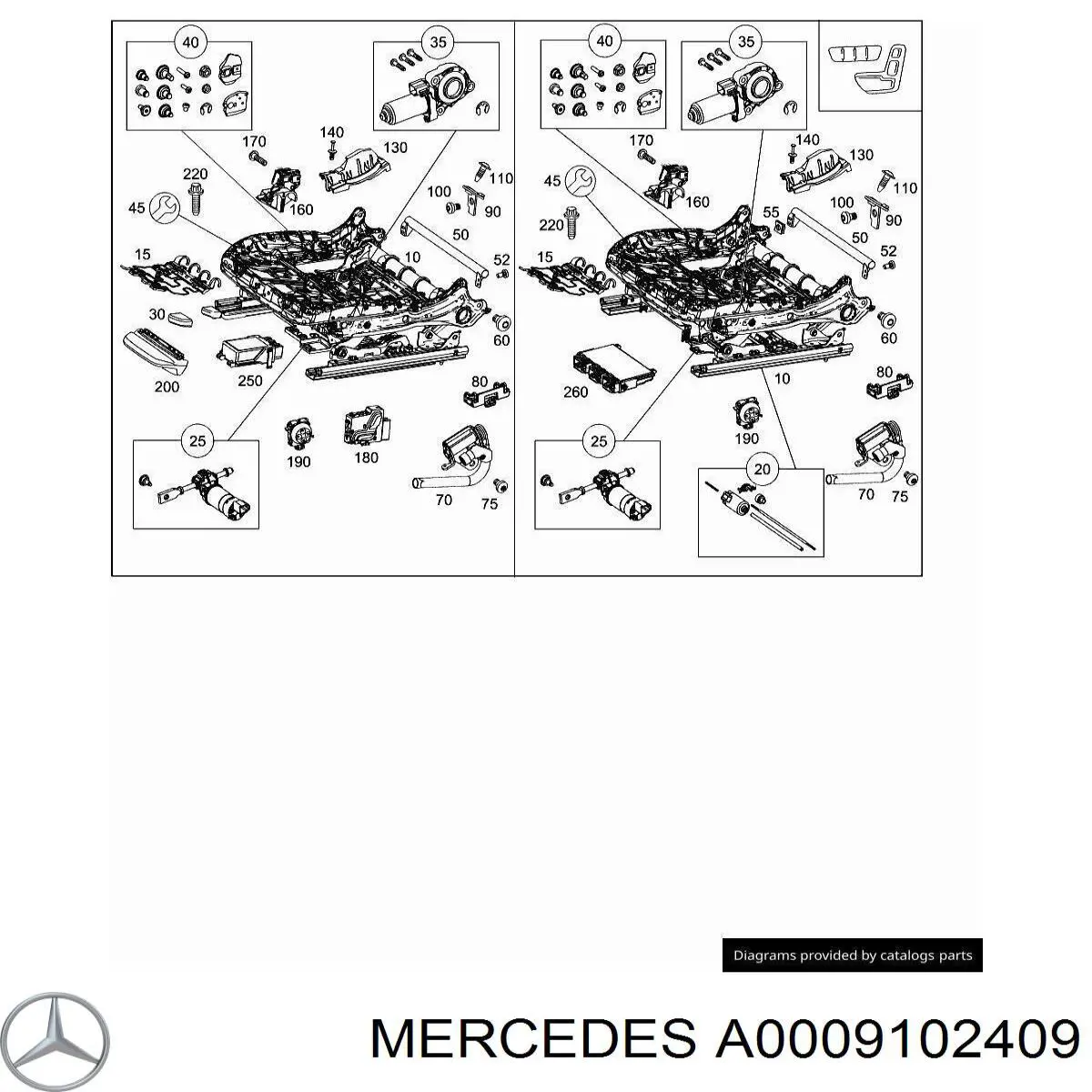 A0009102409 Mercedes 