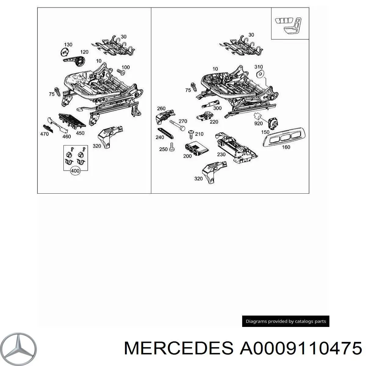  Mercedes A0009110475 цена, от 9.88 USD