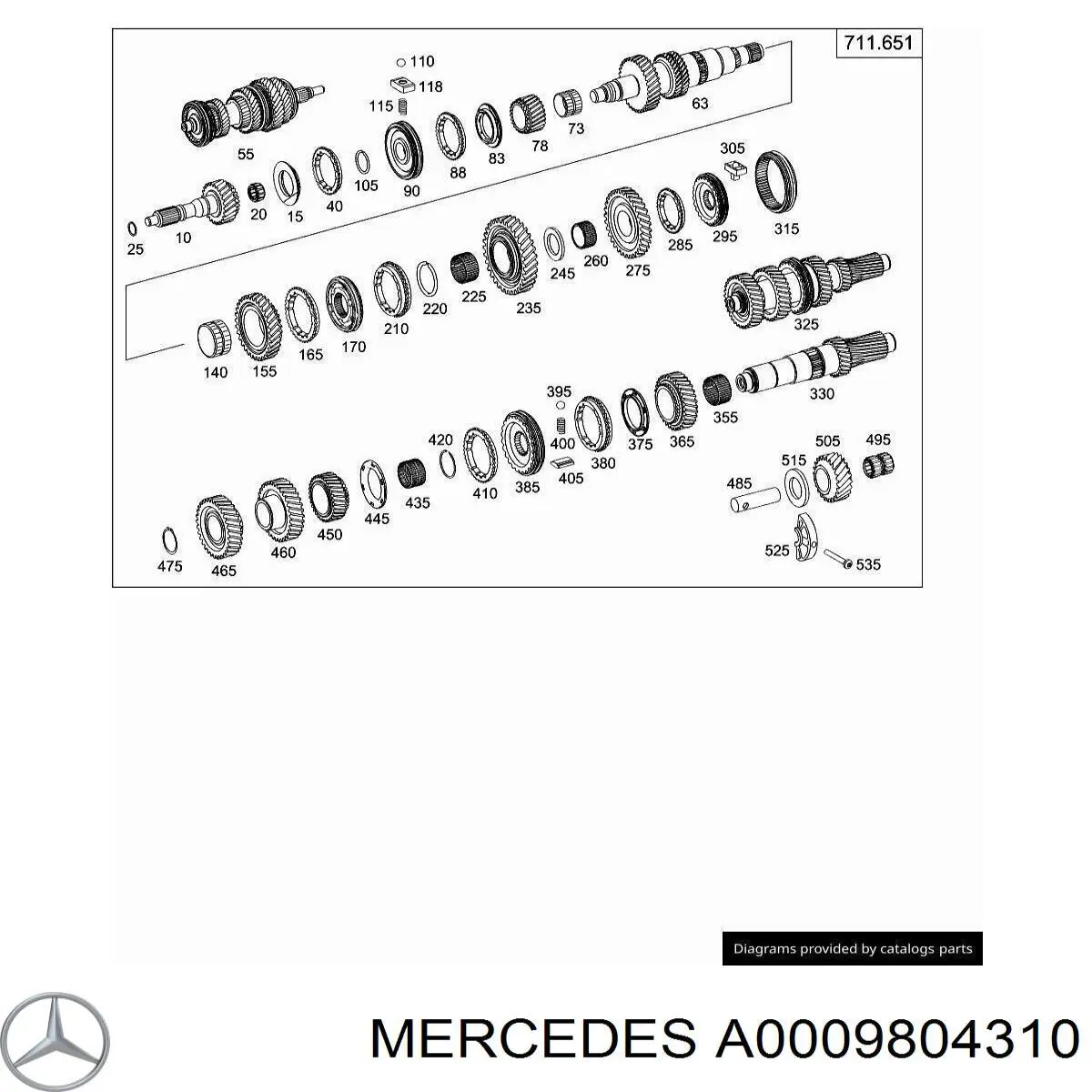 A0009804310 Mercedes 