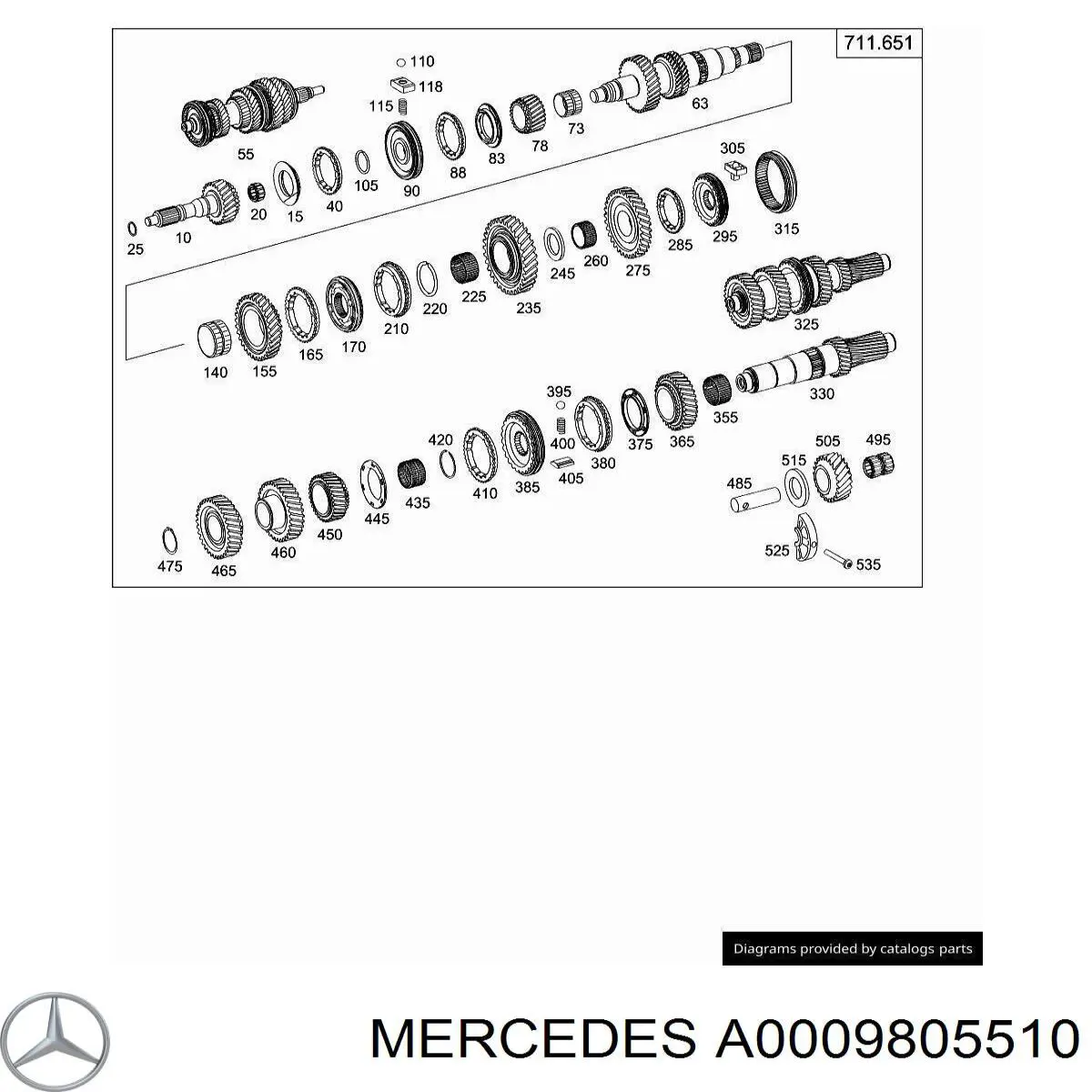 A0009805510 Mercedes 