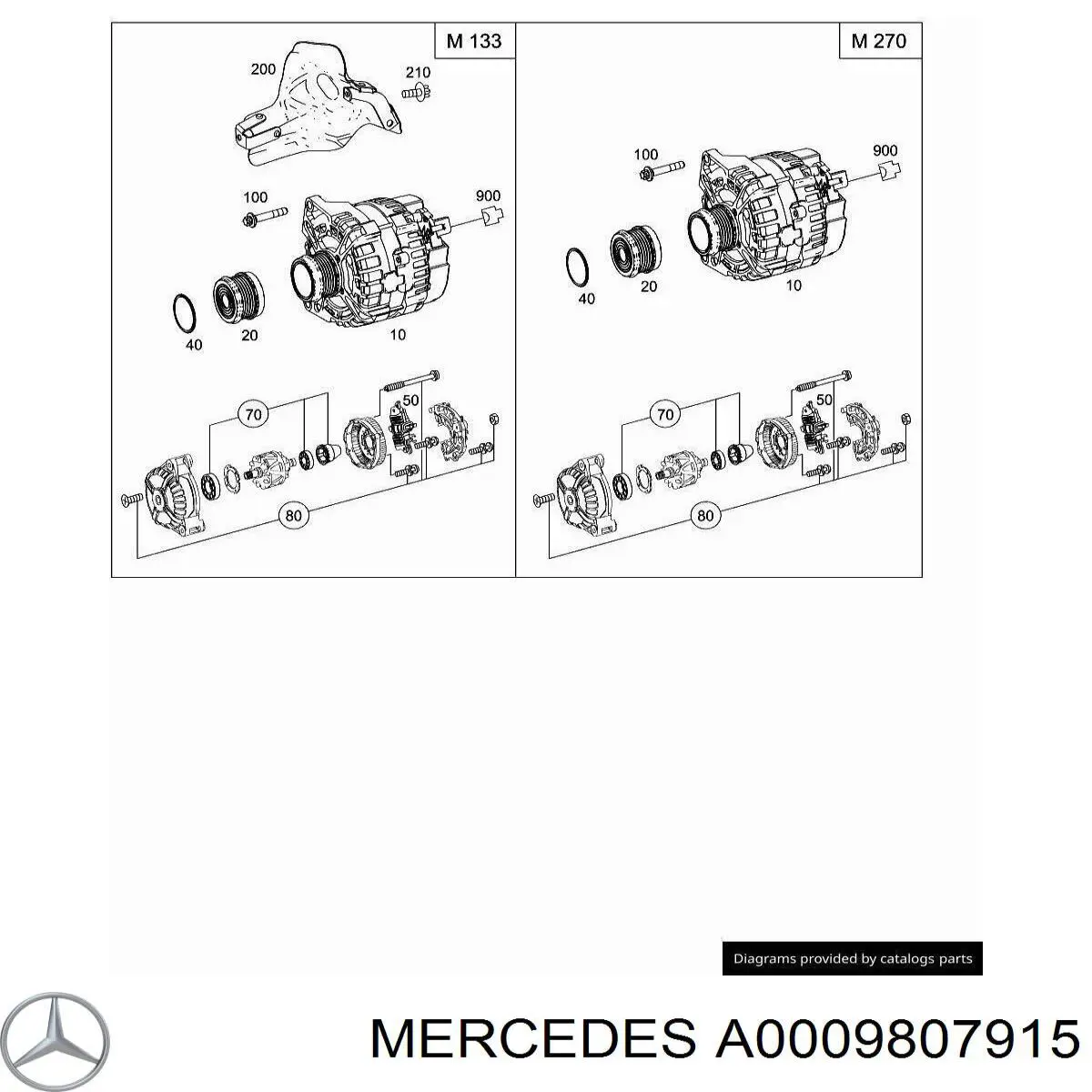  Mercedes A0009807915 цена, от 194.58 USD