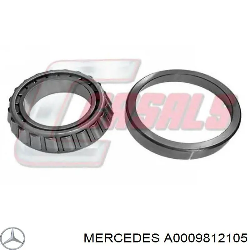 Купить A0009812105 Mercedes Подшипник ступицы задней наружный