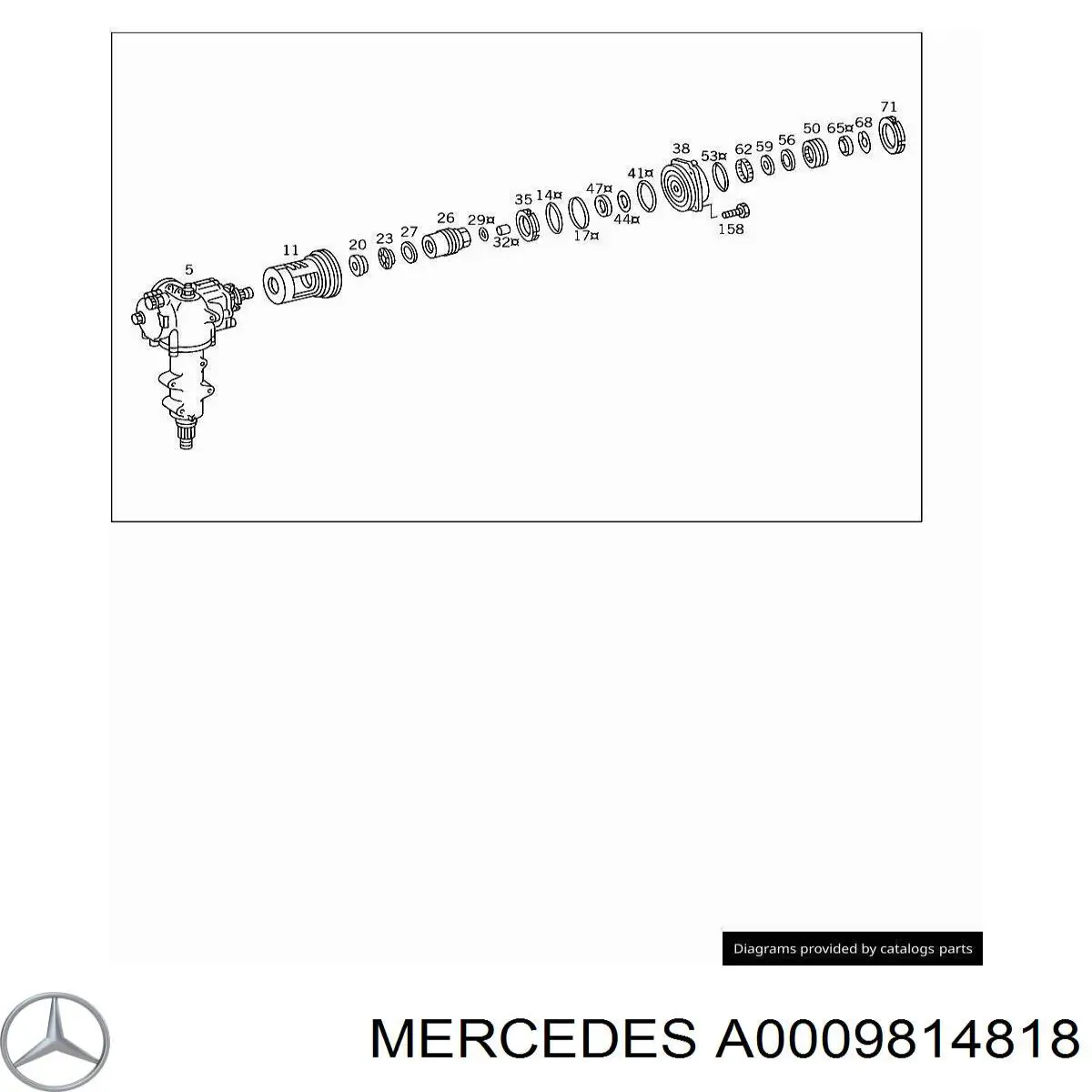  Mercedes A0009814818 цена, от 11.51 USD