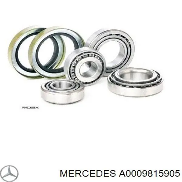 A0009815905 Mercedes rolamento externo de cubo dianteiro