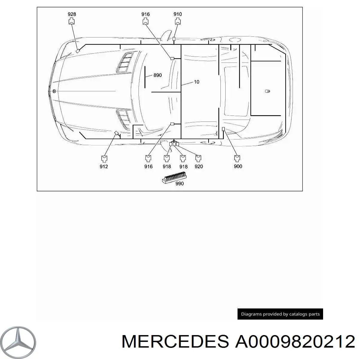 Купить A0009820212 Mercedes 