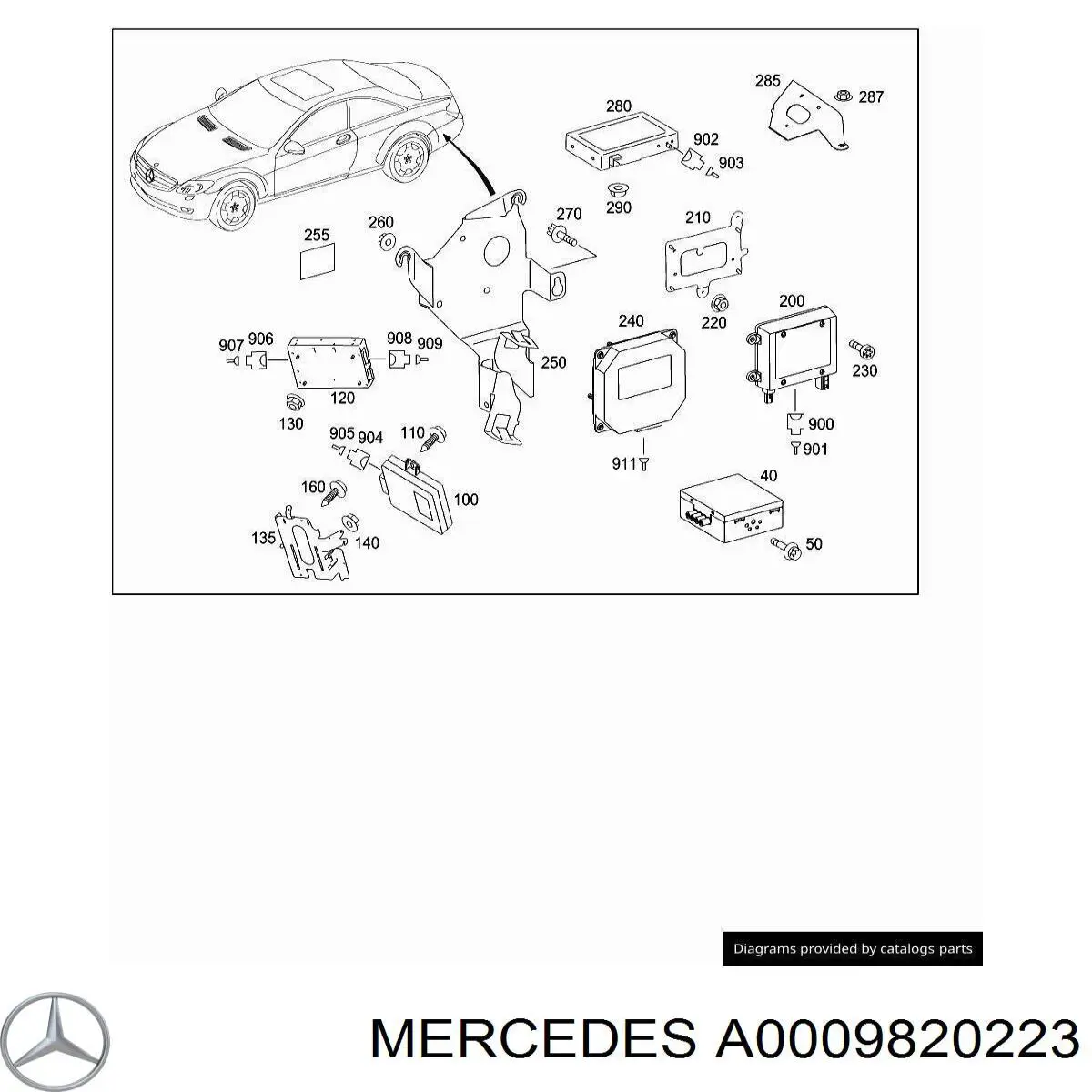 Реле контроля заряда АКБ Mercedes 0009822023 цена, от 19.00 USD