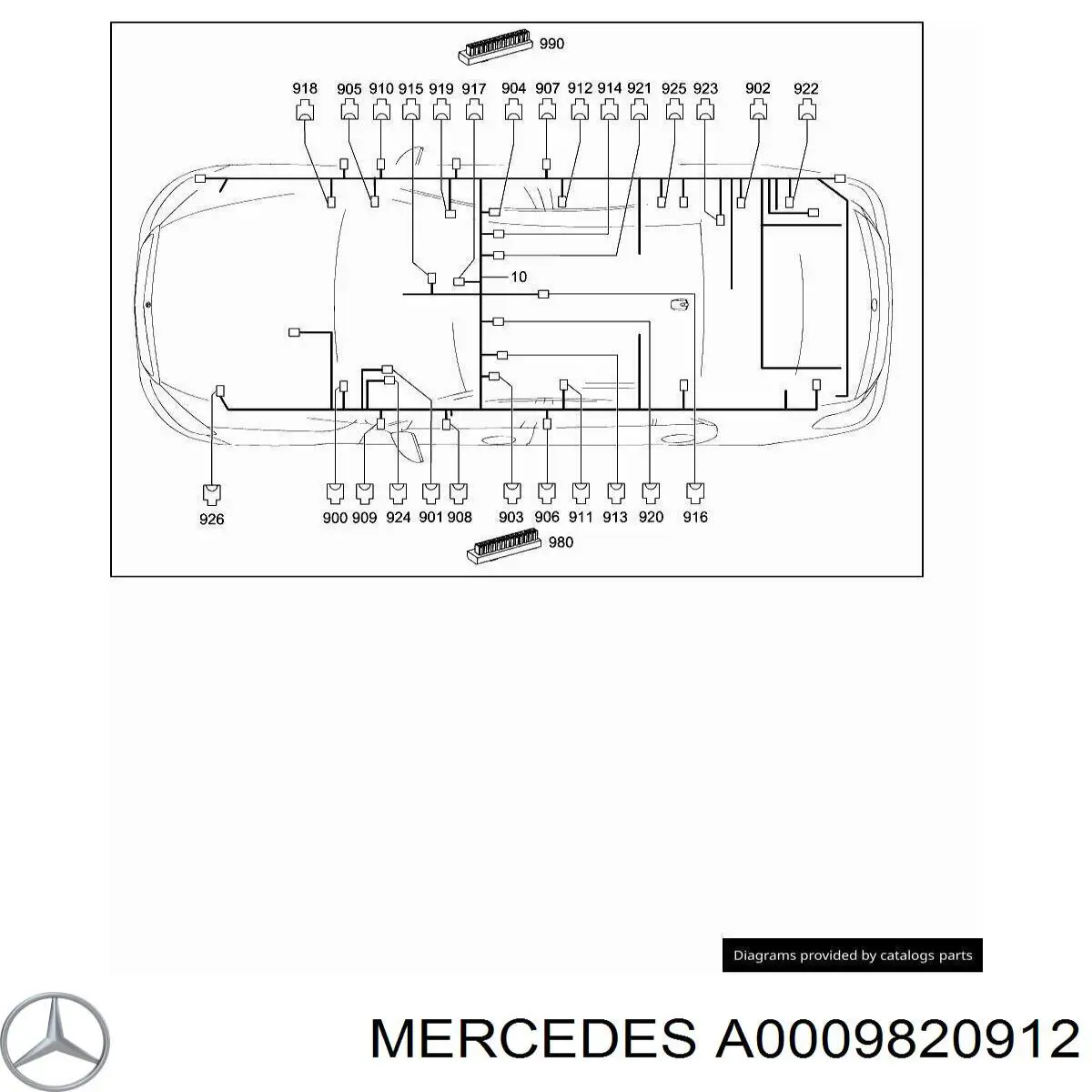  Mercedes A0009820912 цена, от 6.34 USD