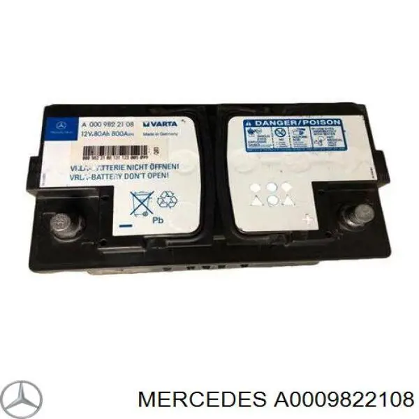 Аккумулятор Mercedes A0009822108