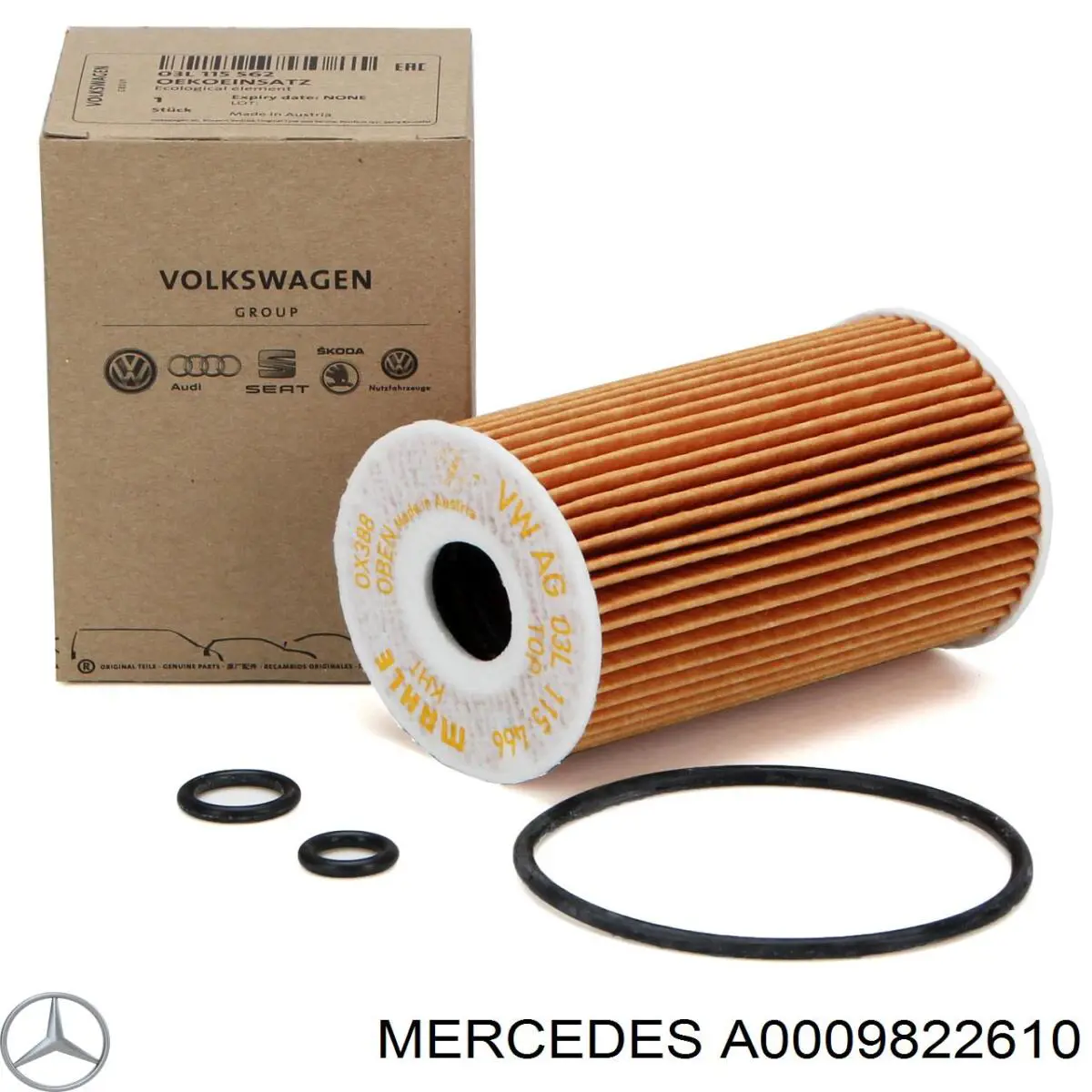 Купить Аккумулятор Mercedes 70 А/ч (A0009822610)