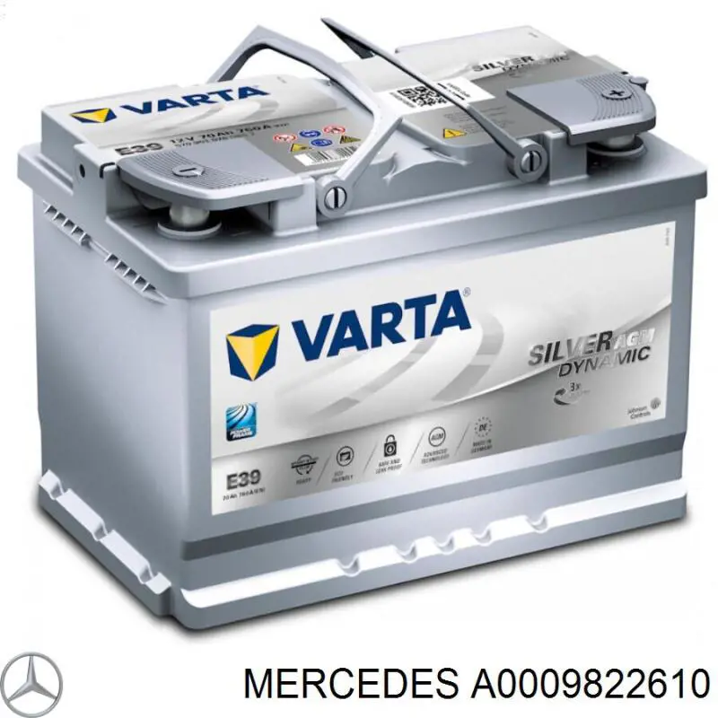 Аккумулятор автомобильный Mercedes A0009822610 цена, от 200.22 USD