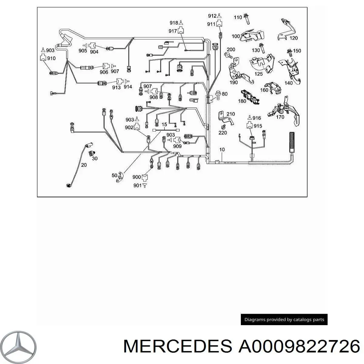  Mercedes A0009822726 цена, от 3.24 USD