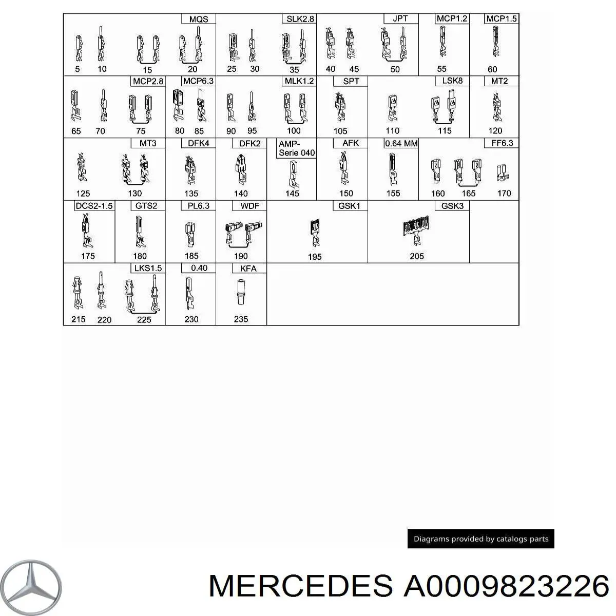 Mercedes A0009823226 цена, от 1.68 USD