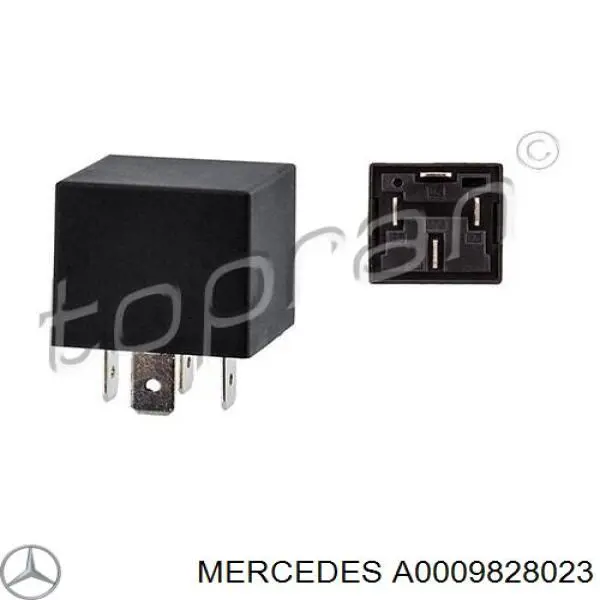 A0009828023 Mercedes relê do compressor de suspensão pneumática