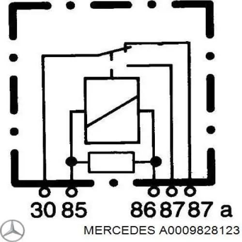 Реле многофункциональное A0009828123 Mercedes