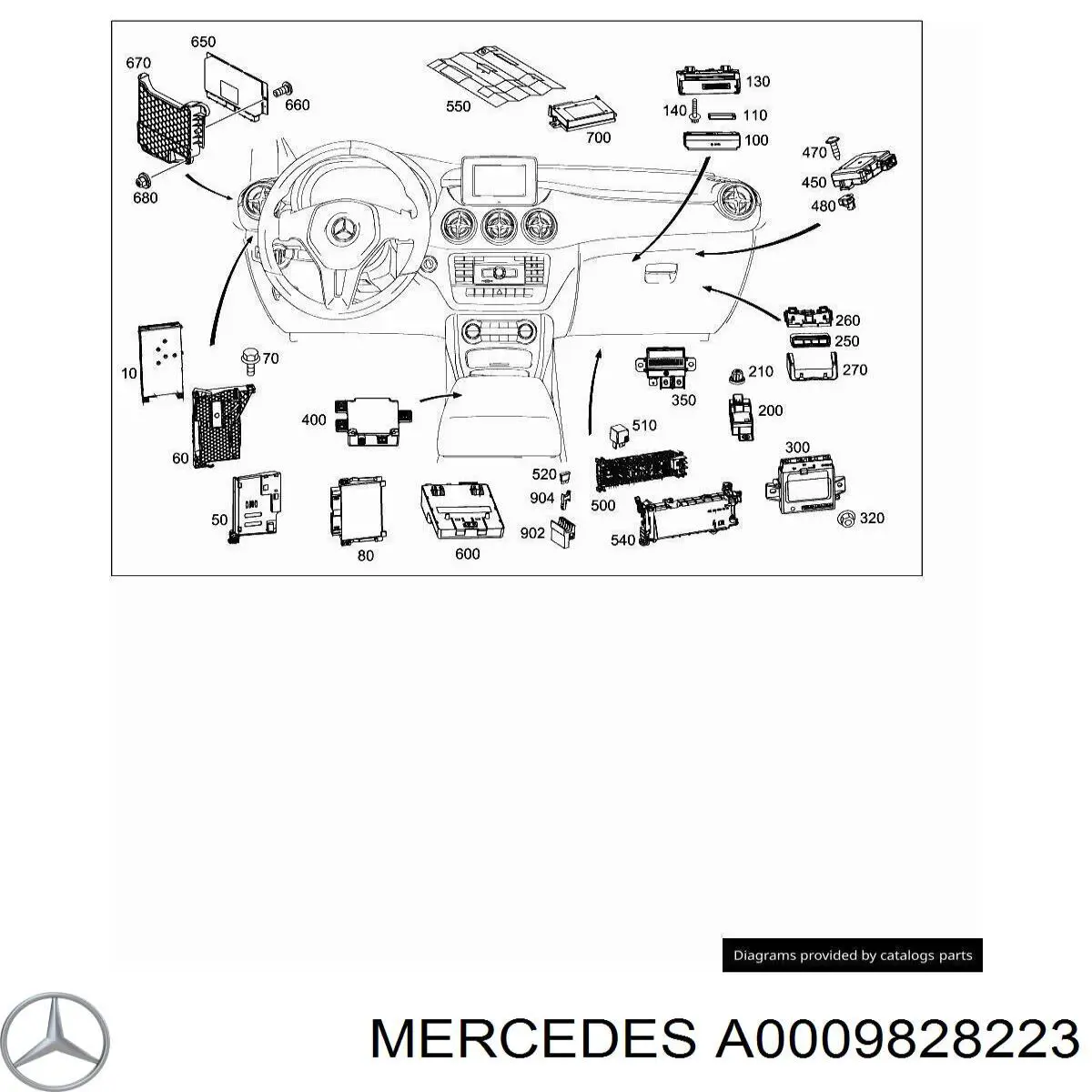  A0009828223 Mercedes