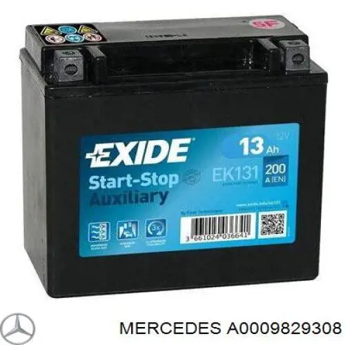 Аккумулятор Mercedes A0009829308