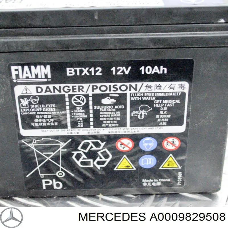 A0009829508 MERCEDES Batería original y equivalente