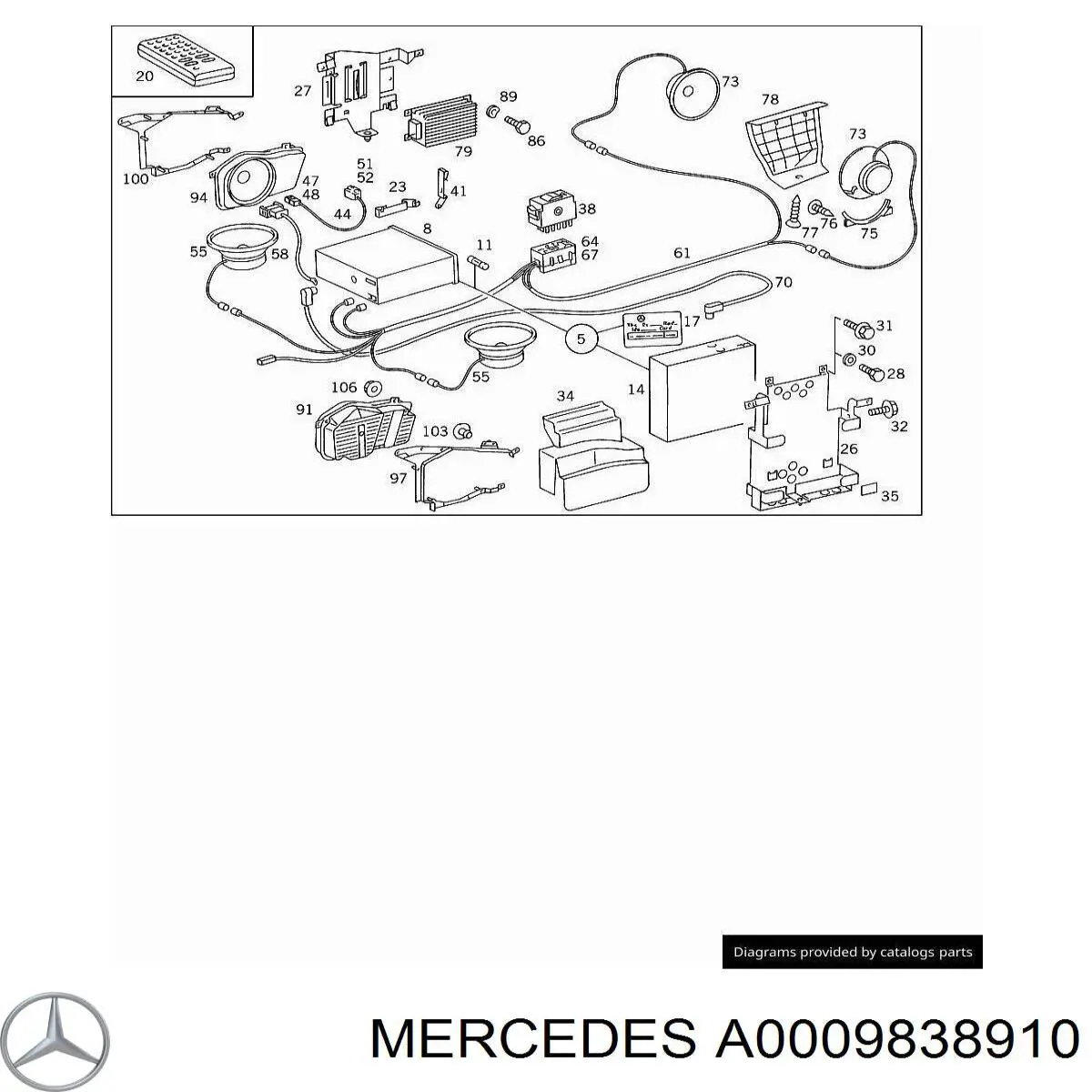  0009838910 Mercedes