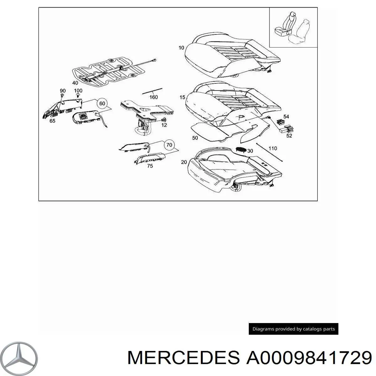 Купить A0009841729 Mercedes 