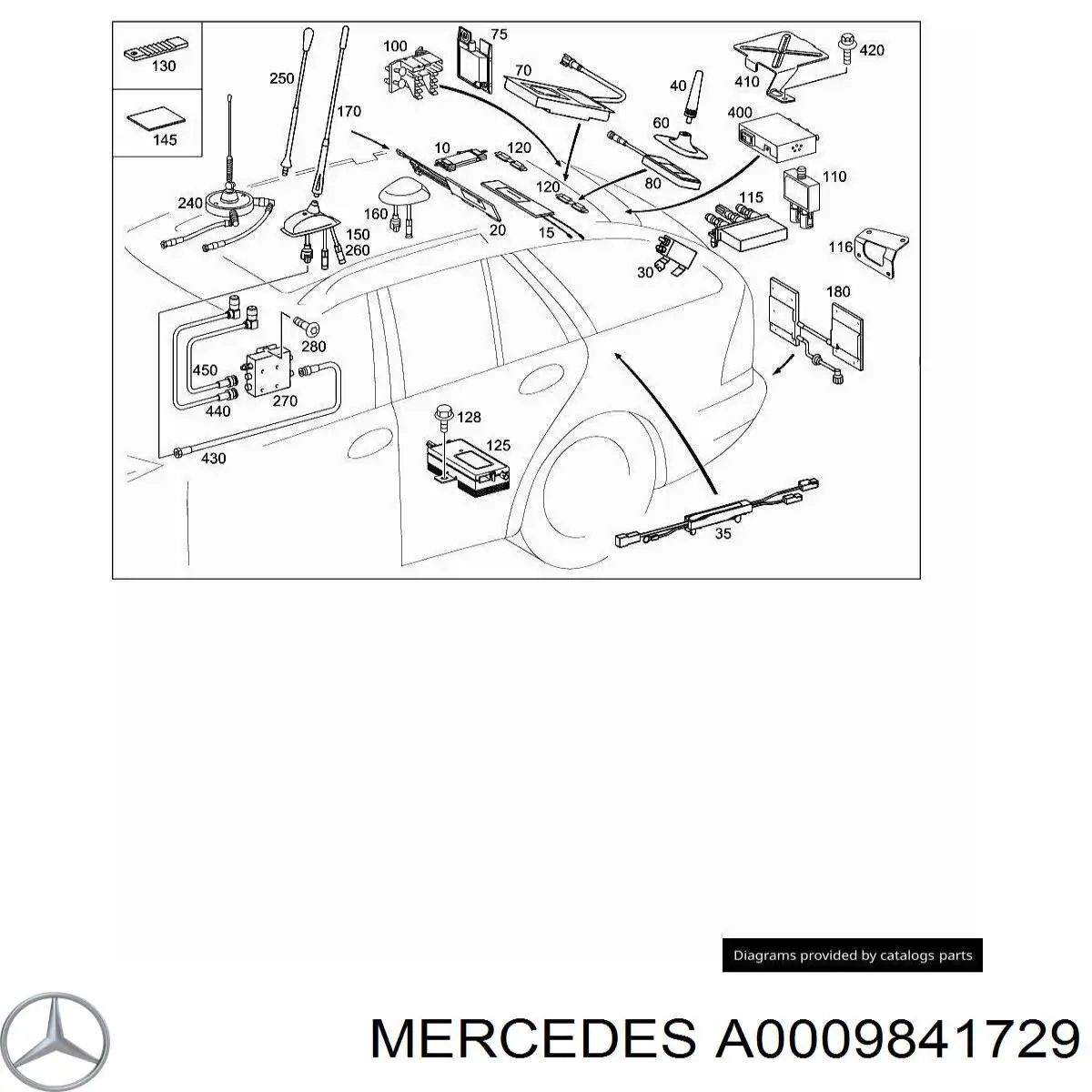  Mercedes A0009841729 цена, от 2.82 USD
