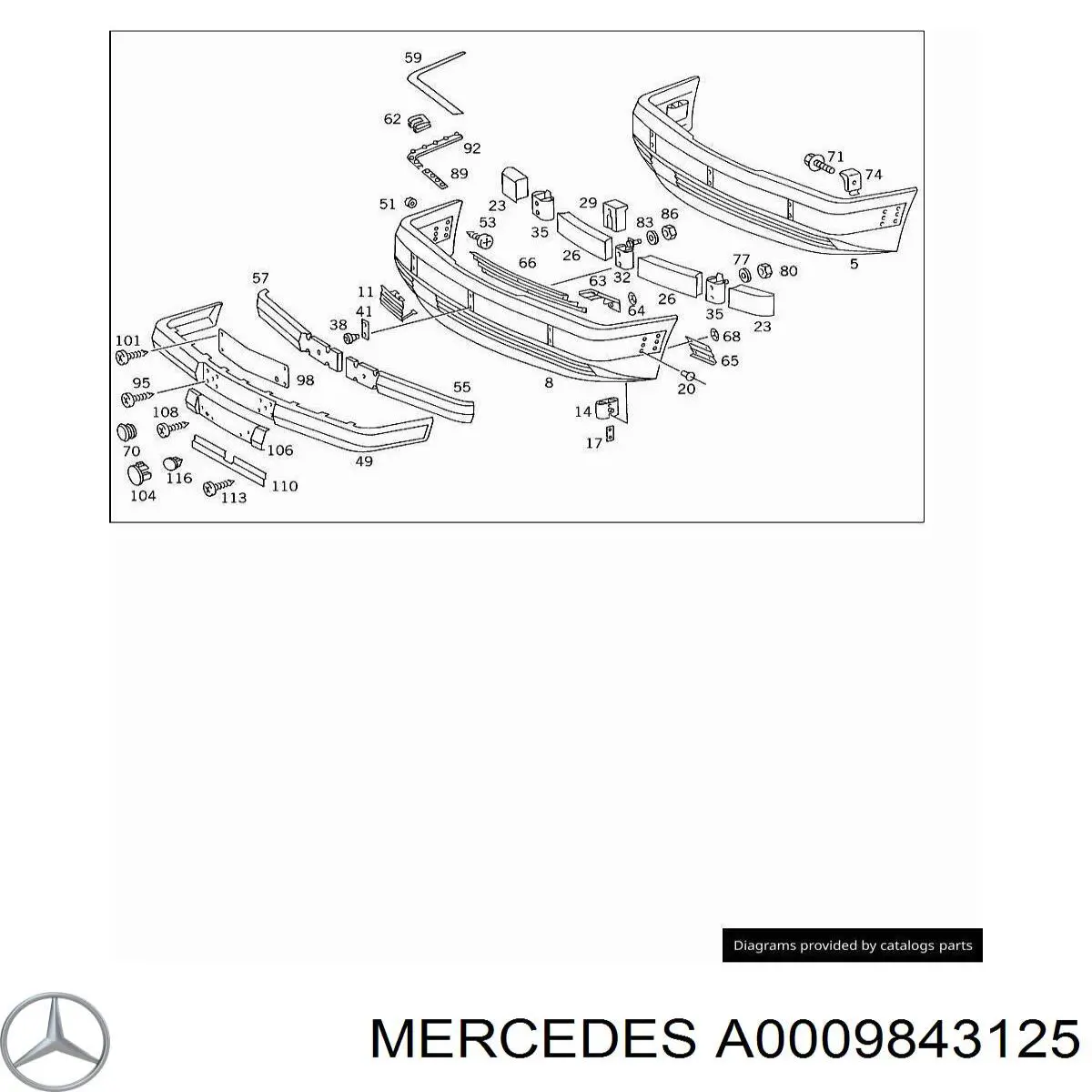 A0009843125 Mercedes 