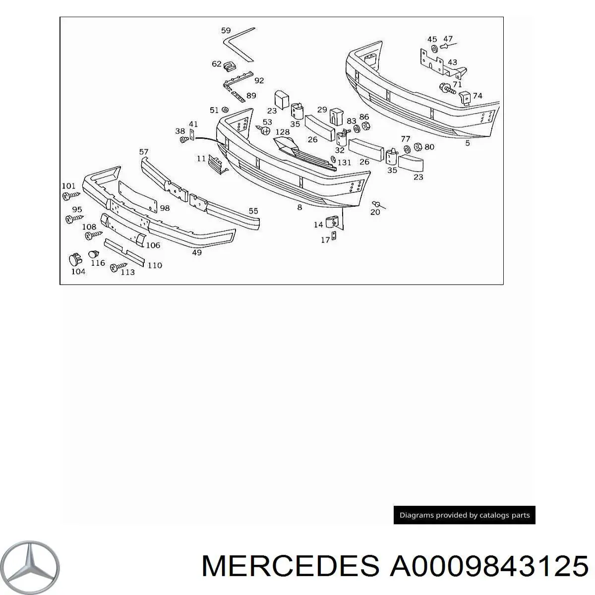Купить A0009843125 Mercedes 