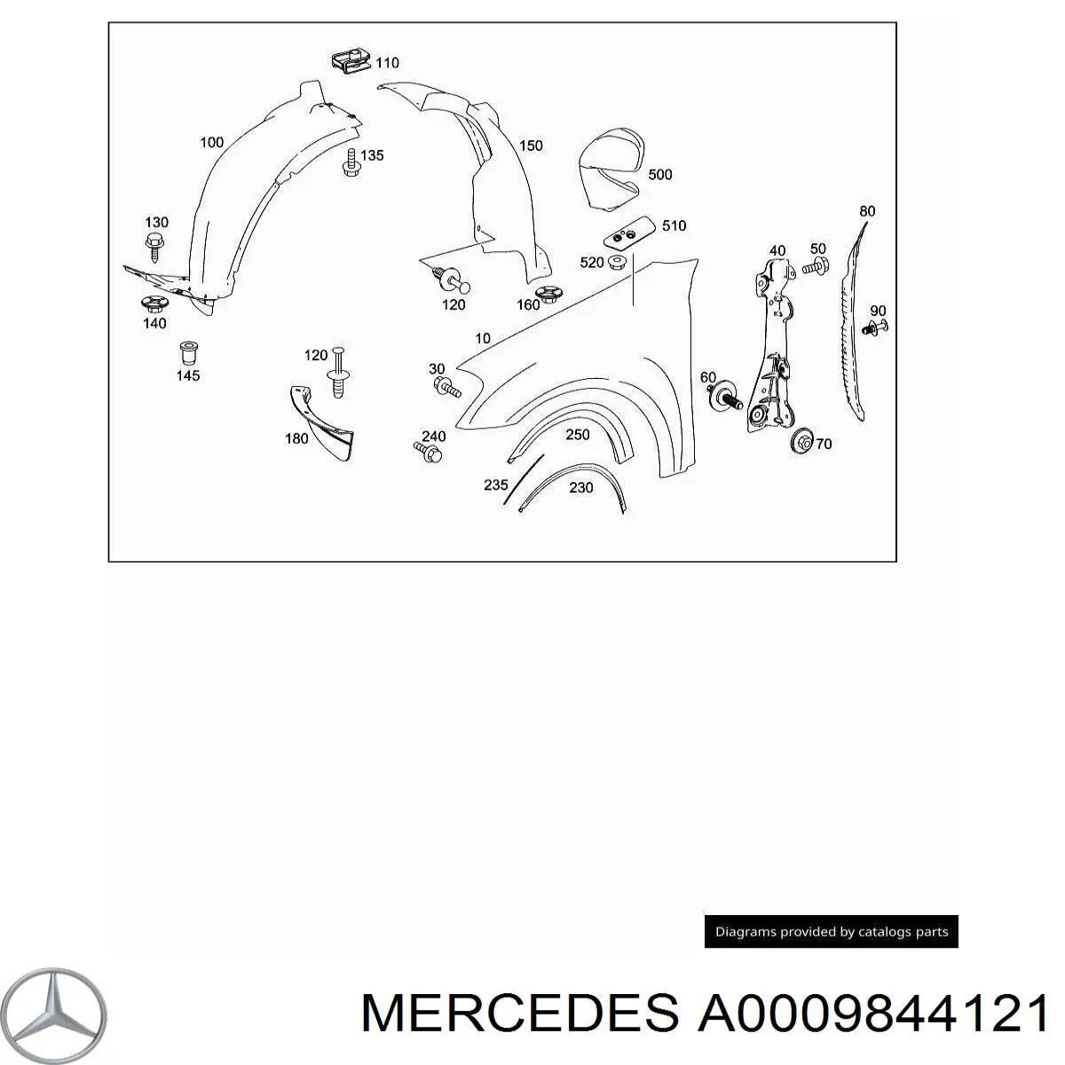  Mercedes A0009846321 цена, от 3.48 USD