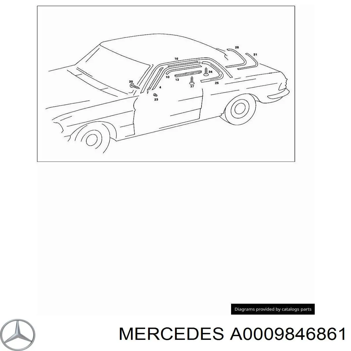 A0009846861 Mercedes 