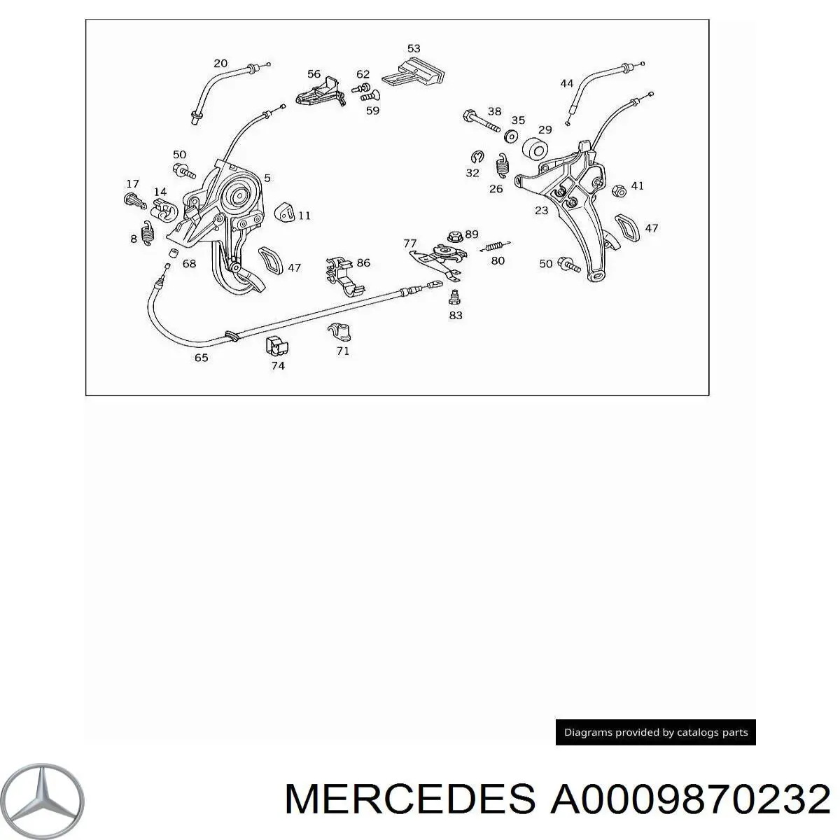  Mercedes A0009870232 цена, от 19.16 USD