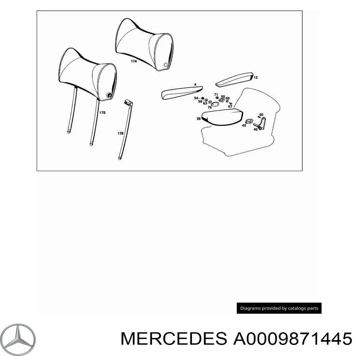 Купить A0009871445 Mercedes 