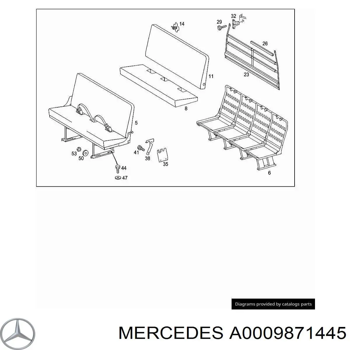  Mercedes A0009871445 цена, от 21.38 USD