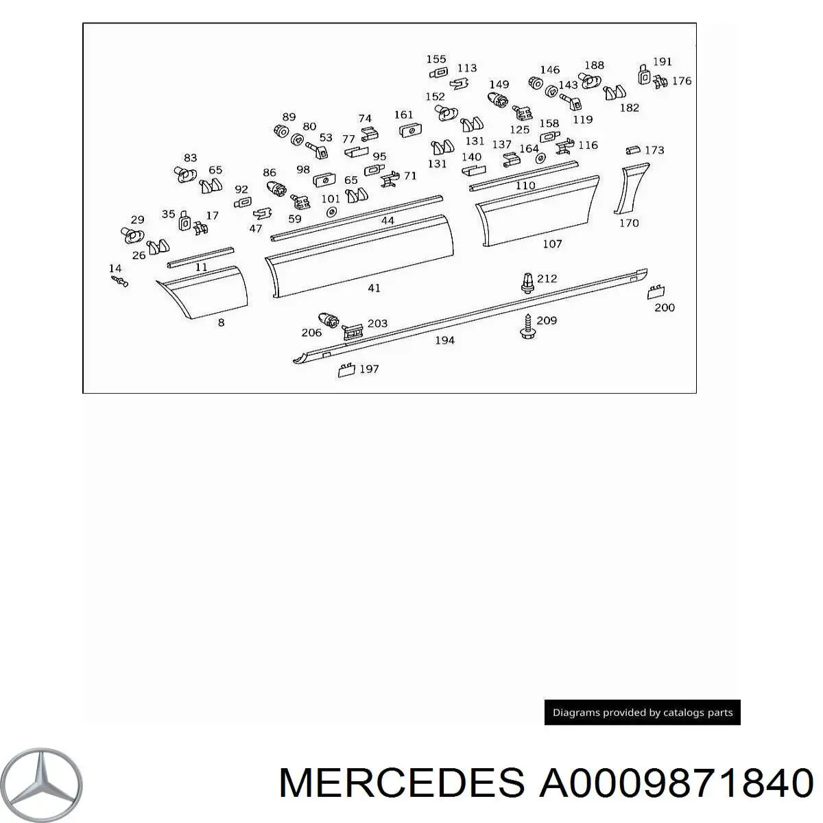  0009871840 Mercedes