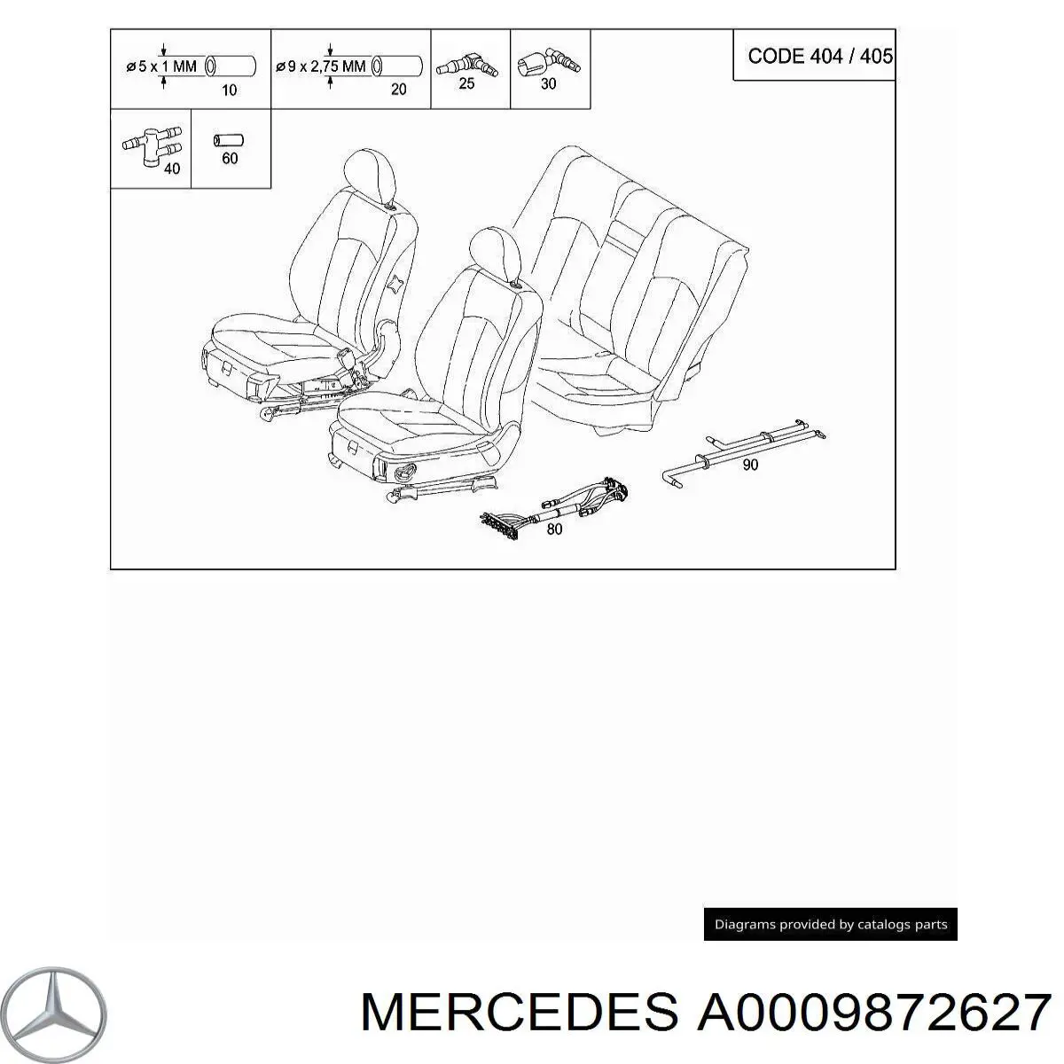 Купить A0009872627 Mercedes 
