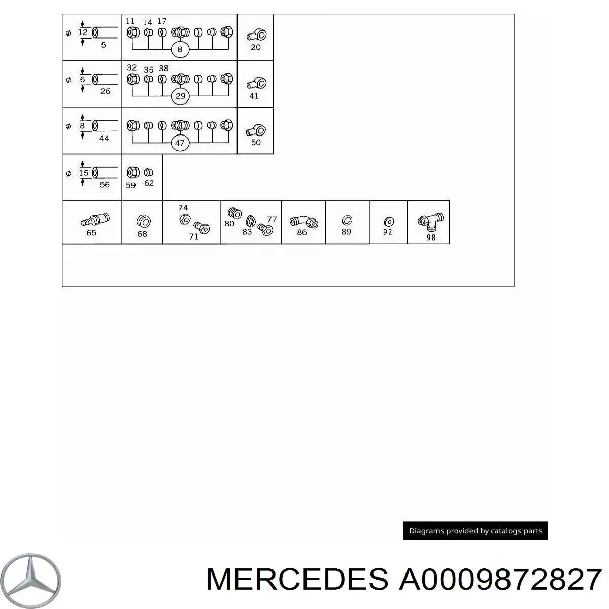  0009872827 Mercedes