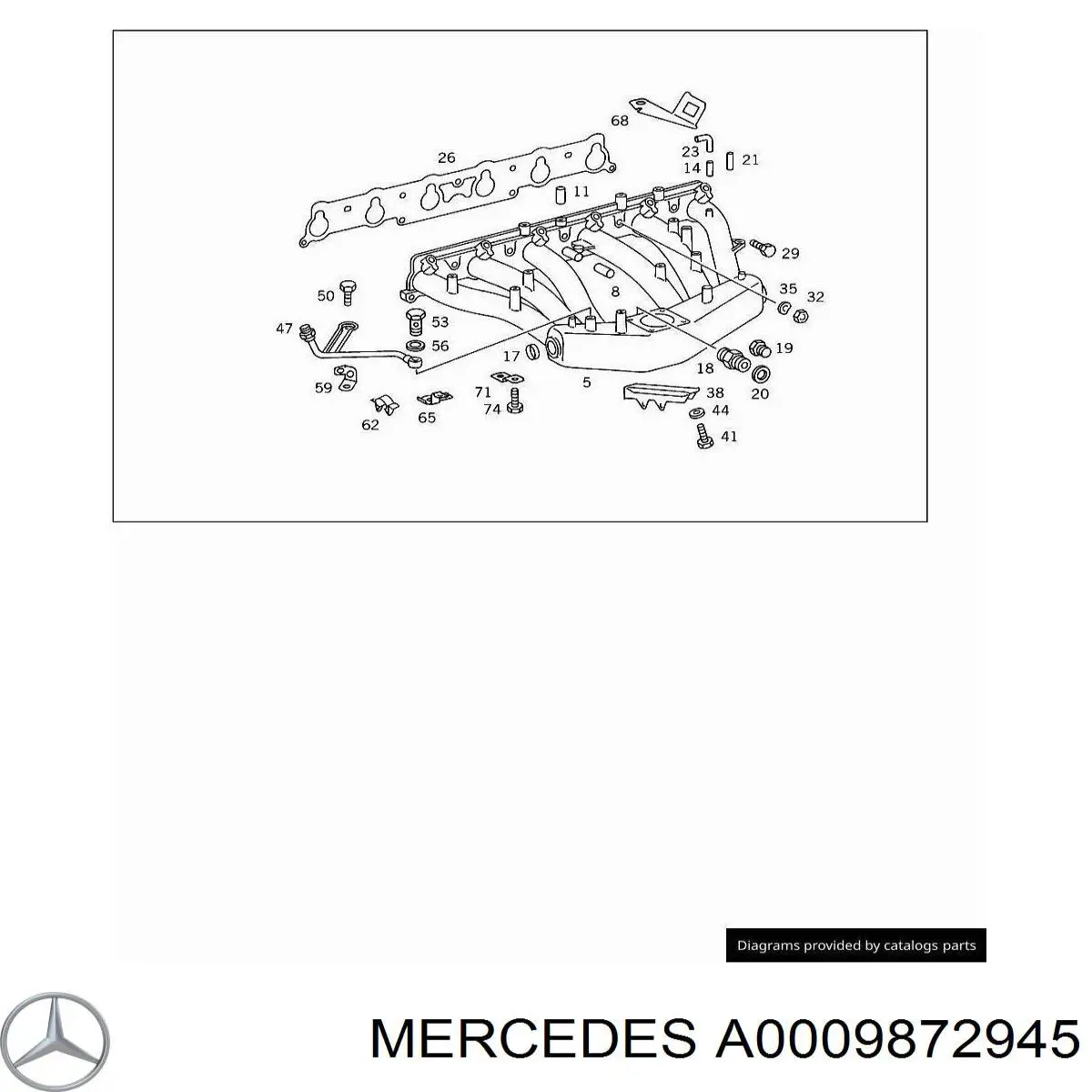 Купить A0009872945 Mercedes 