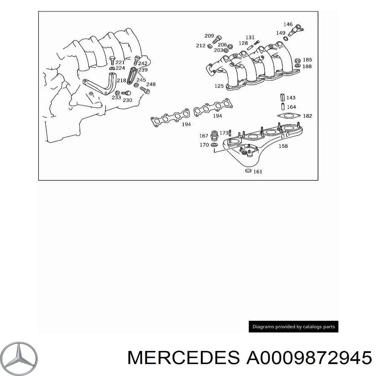  Mercedes A0009872945 цена, от 10.19 USD