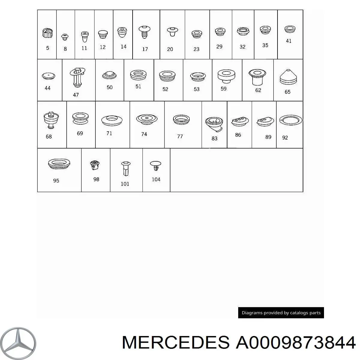  A0009873844 Mercedes