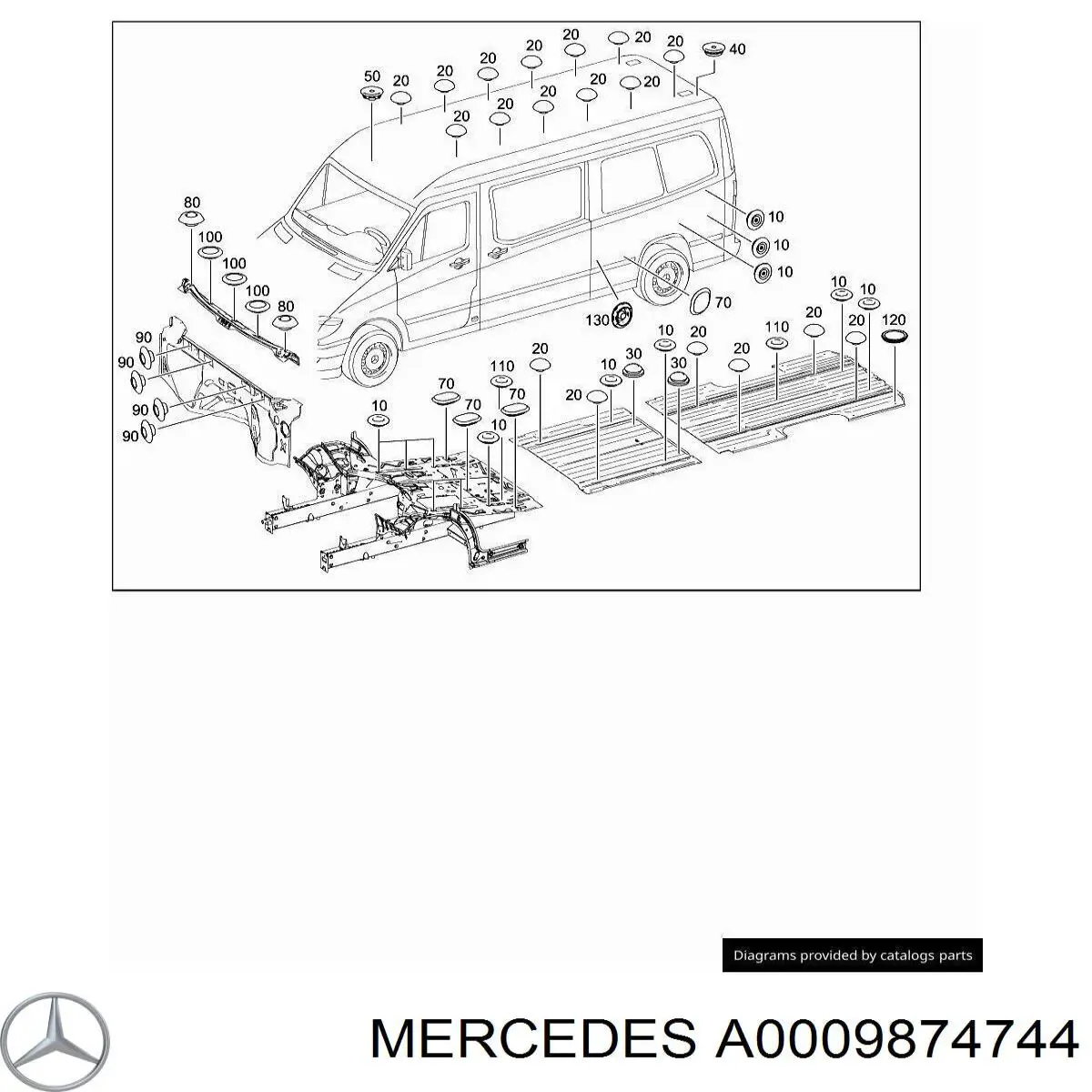 A0009874744 Mercedes 