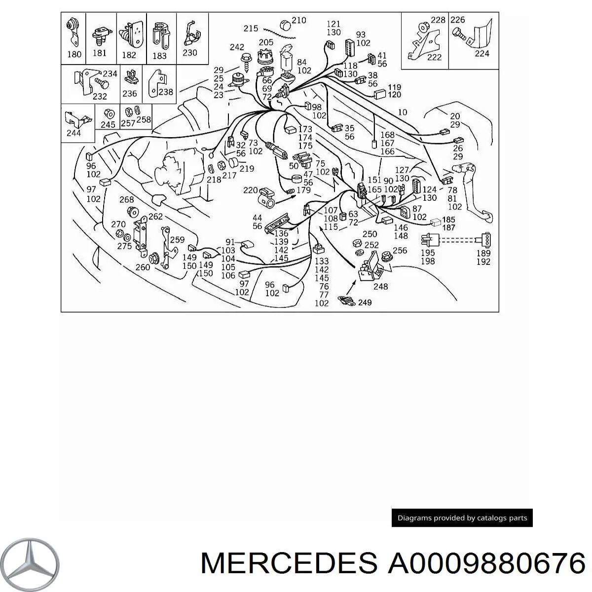 A0009880676 Mercedes 