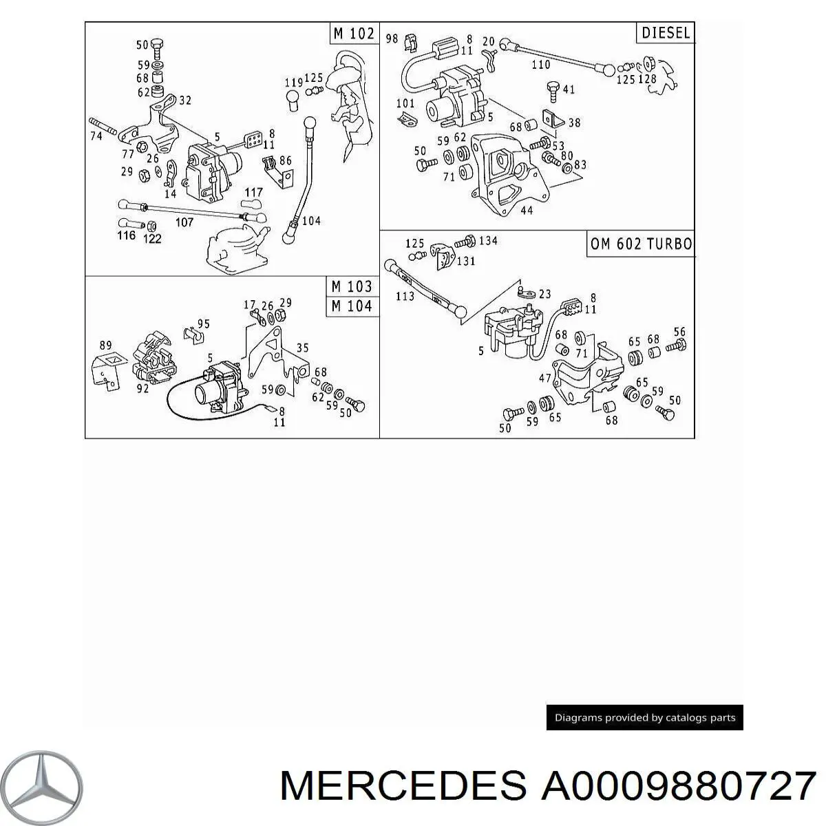 Втулка эмблемы крышки багажника Mercedes A0009880727 цена, от 0.42 USD