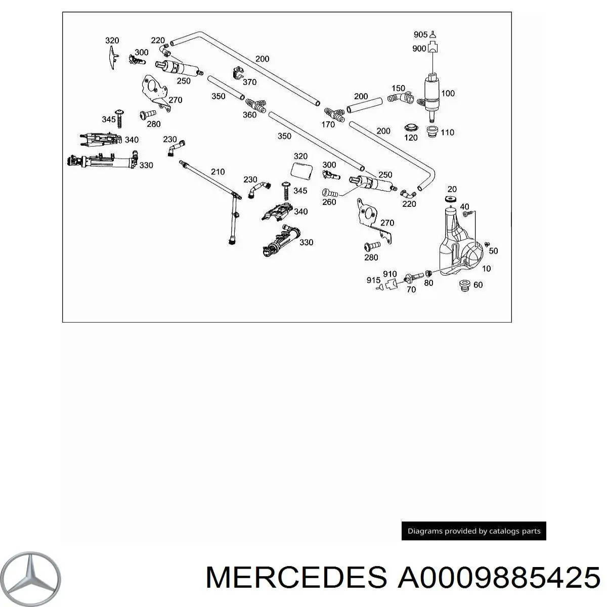  Mercedes A0009885425 цена, от 1.99 USD