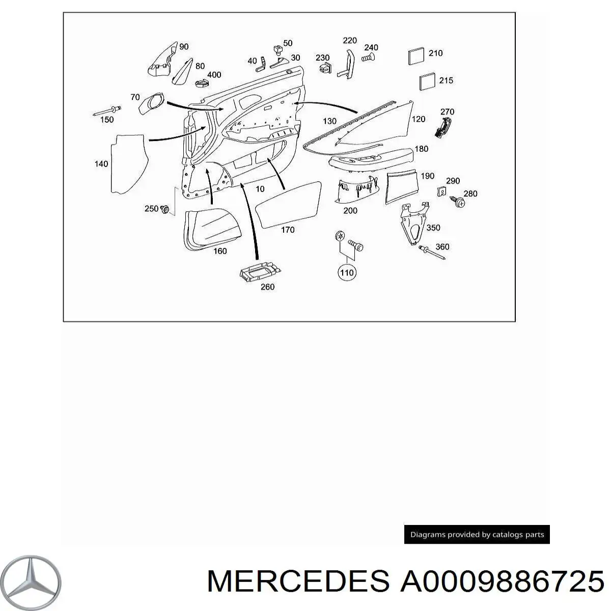 A0009886725 Mercedes 