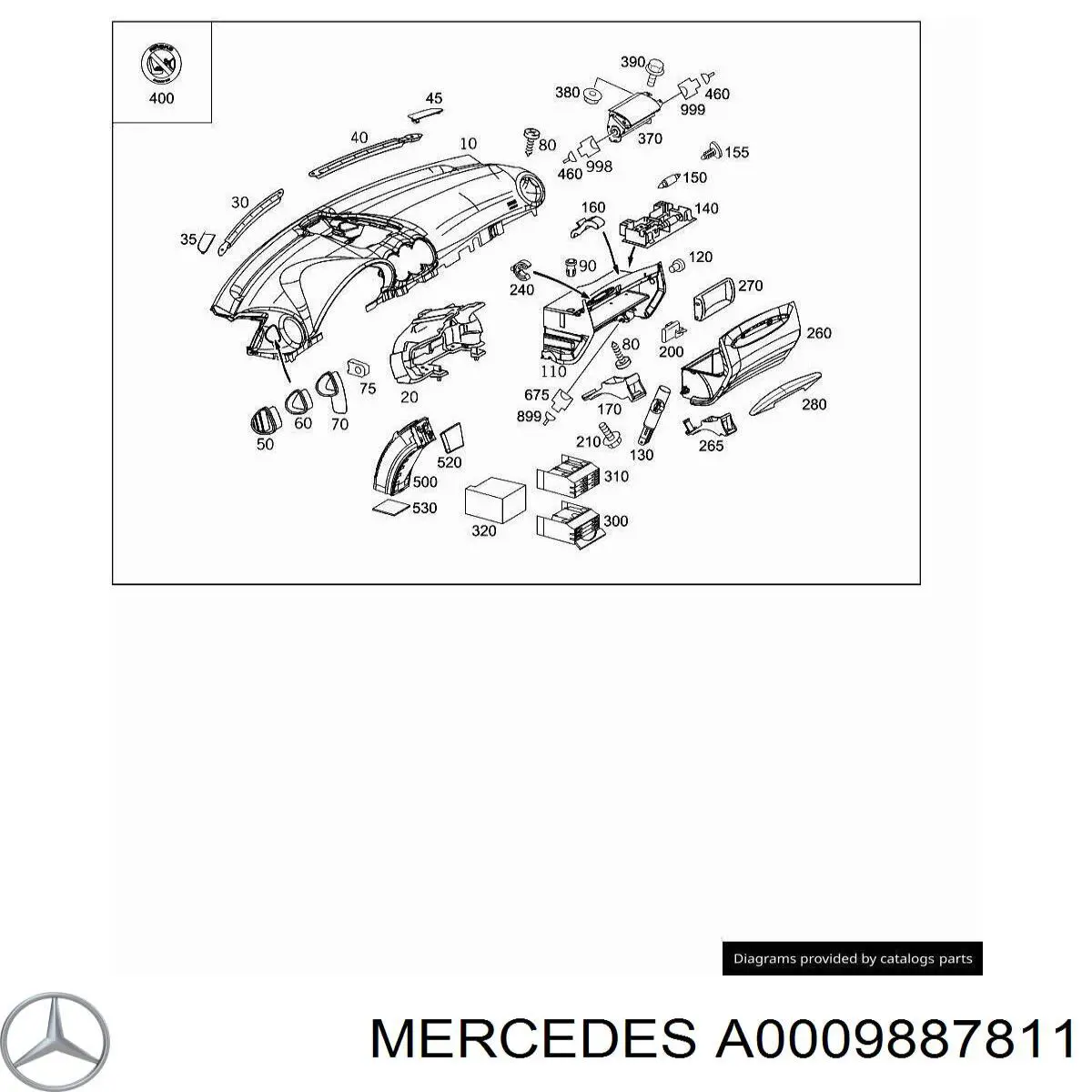 A0009887811 Mercedes 