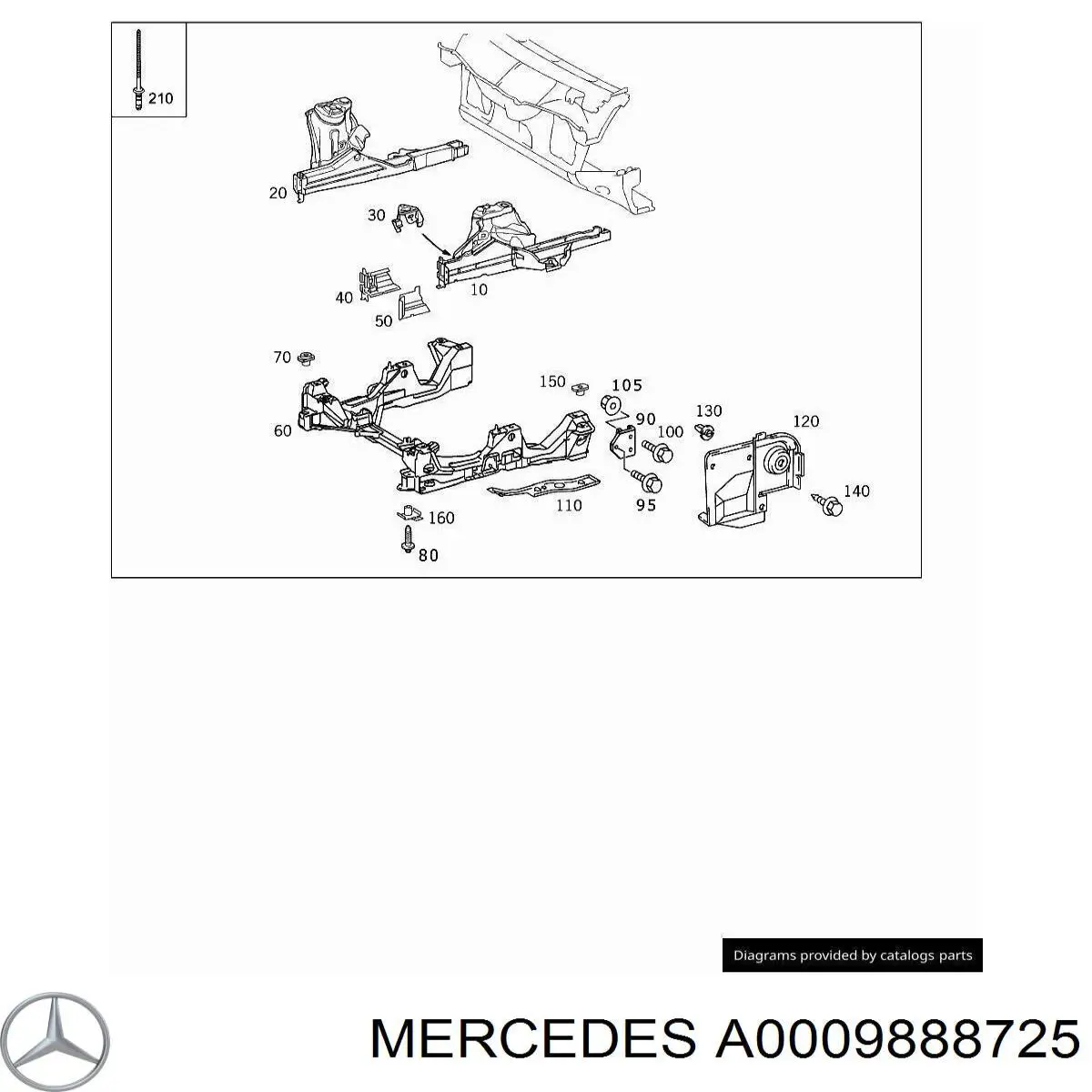  0009888725 Mercedes