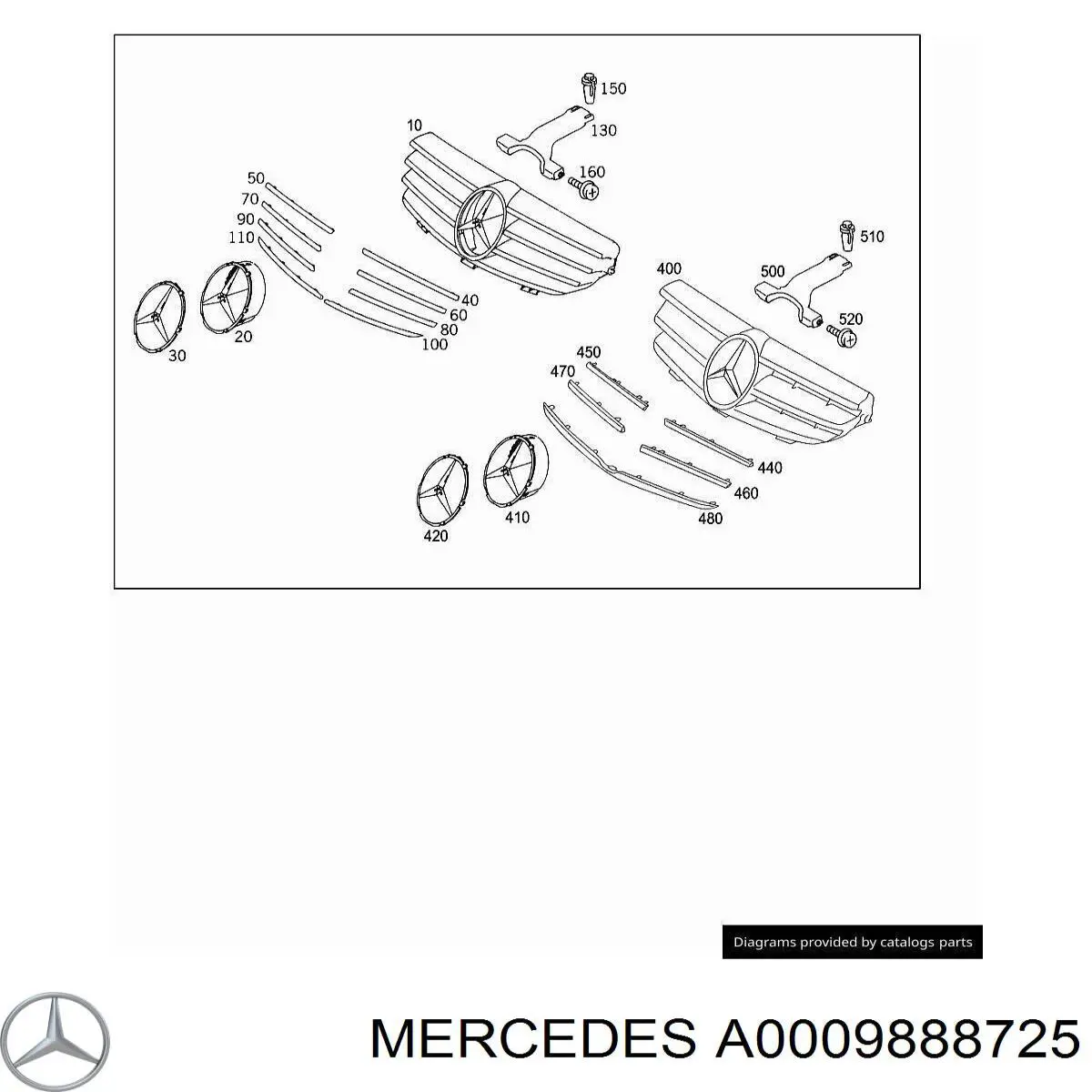 Купить A0009888725 Mercedes 