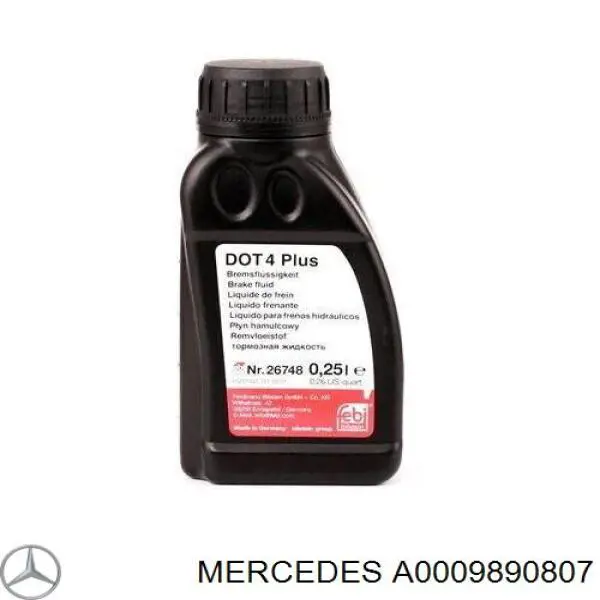 A0009890807 Mercedes Жидкость для тормозной системы