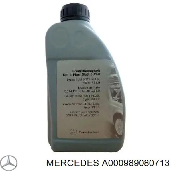 Жидкость тормозная Mercedes Brake Fluid Plus DOT 4 1 л (A000989080713)