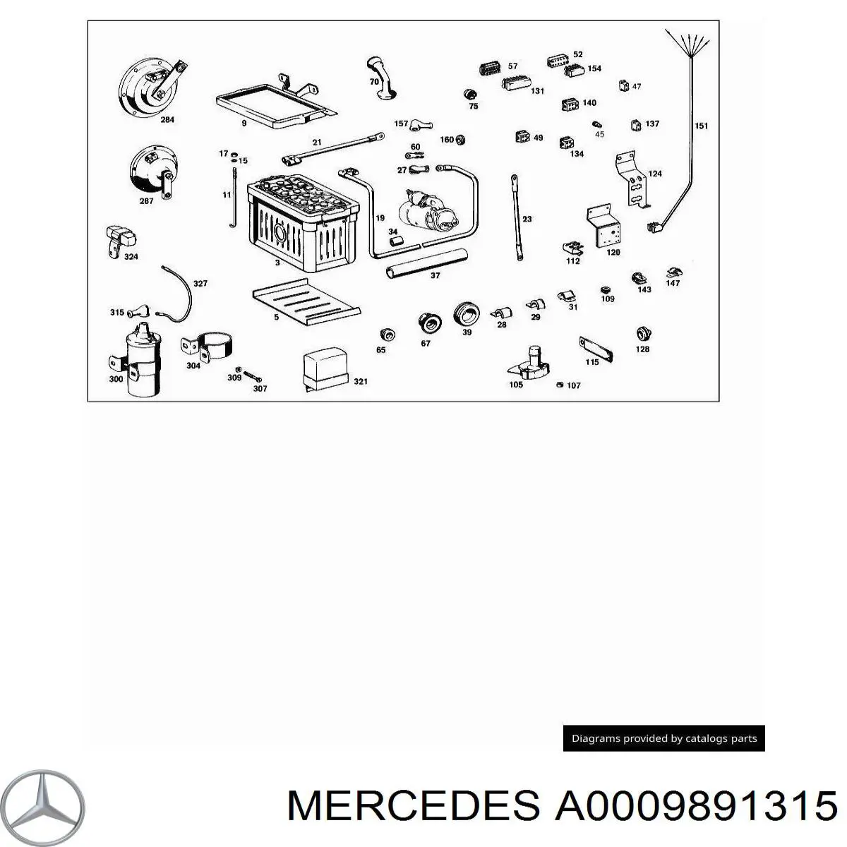 Купить A0009891315 Mercedes 